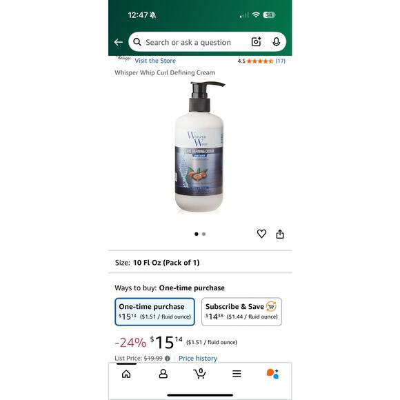 Whisper Whip Curl Defining Cream - Picture 2 of 2